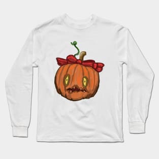 Pumpkin smiling Long Sleeve T-Shirt